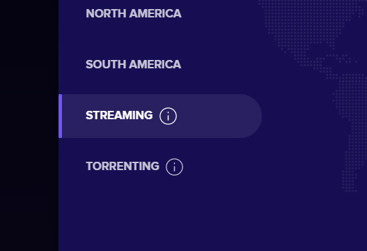 SecureLine's streaming and torrenting servers.